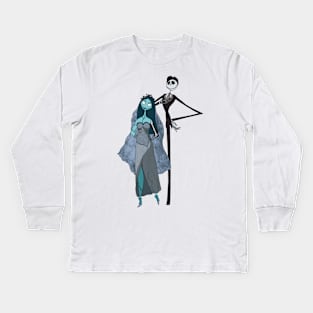 Jack and Sally Halloween Kids Long Sleeve T-Shirt